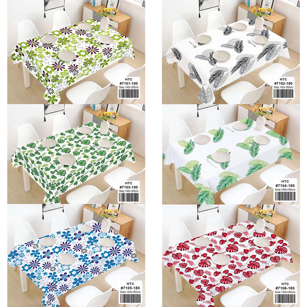 180cm x 140cm waterproof Oilproof Table cloth Easy to Clean Tablecover