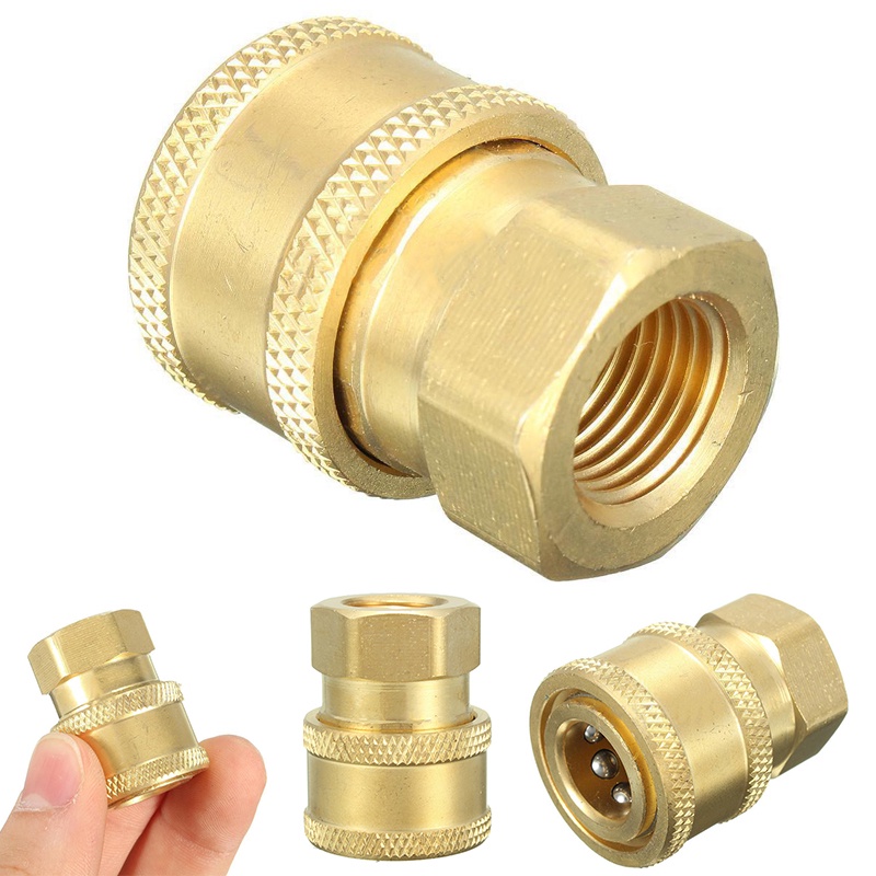 1/4'' Quick Release Pressure Washer Hose Connector Adaptor To BSP1/4