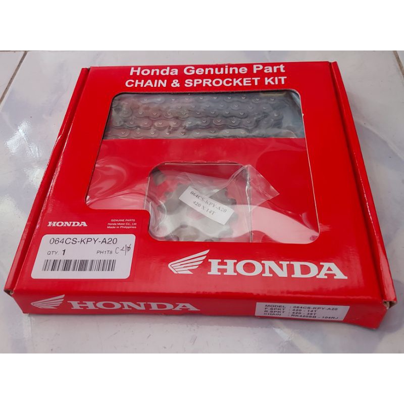 HONDA Genuine Chain and Sprocket Set (XRM125) Shopee Philippines