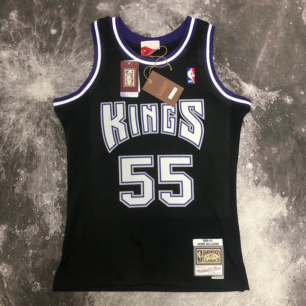 Men's 2023NBA Sacramento Kings Jason Williams Black 200001 Hardwood