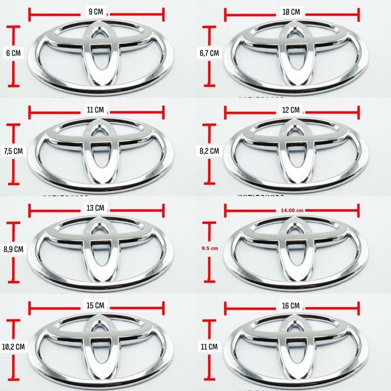 Toyota FORTUNER Icon Many Sizes Shopee Philippines