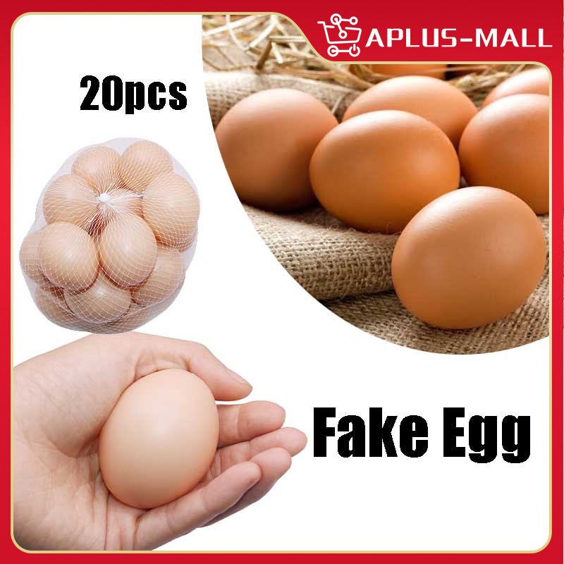 20Pcs/set Fake Chicken Eggs Assisting Chicken Laying Farm Animal Supplies Shopee Philippines