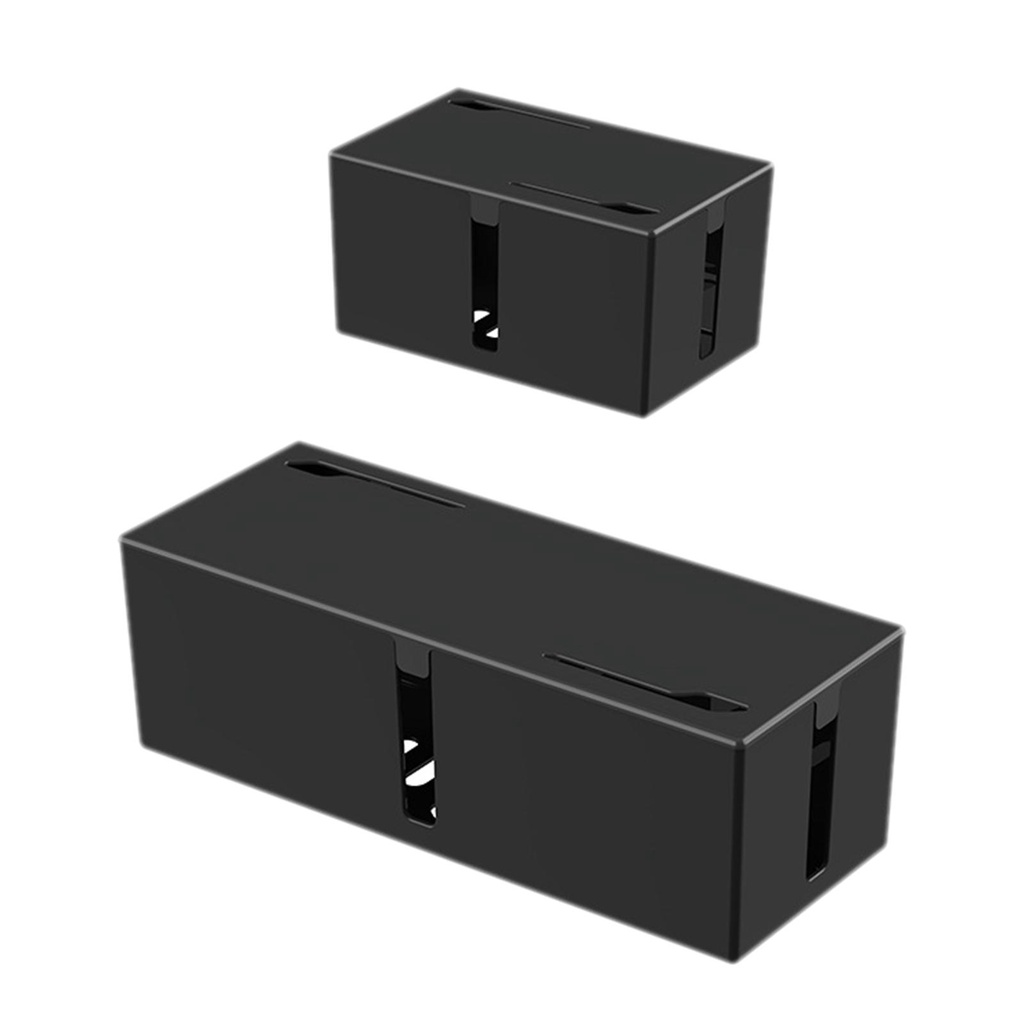 ┇⊙Cable Organizer Box Hide Wires & Power Strip Desk Cable Management