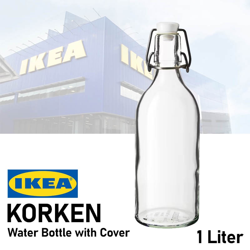 IKEA KORKEN Bottle 1 Liter with Seal Tight Cover (00213558) Shopee