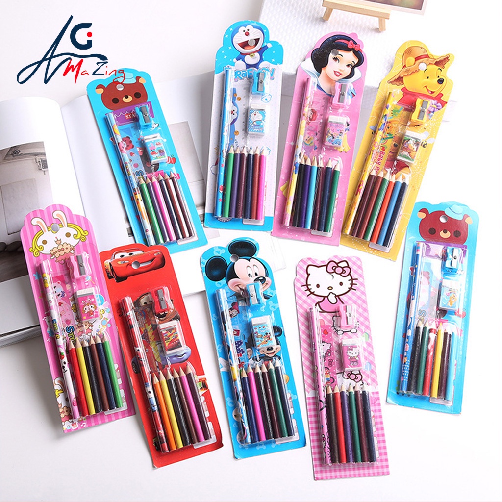 10 in 1 stationery set school set school supplies Small Pack Best Kids