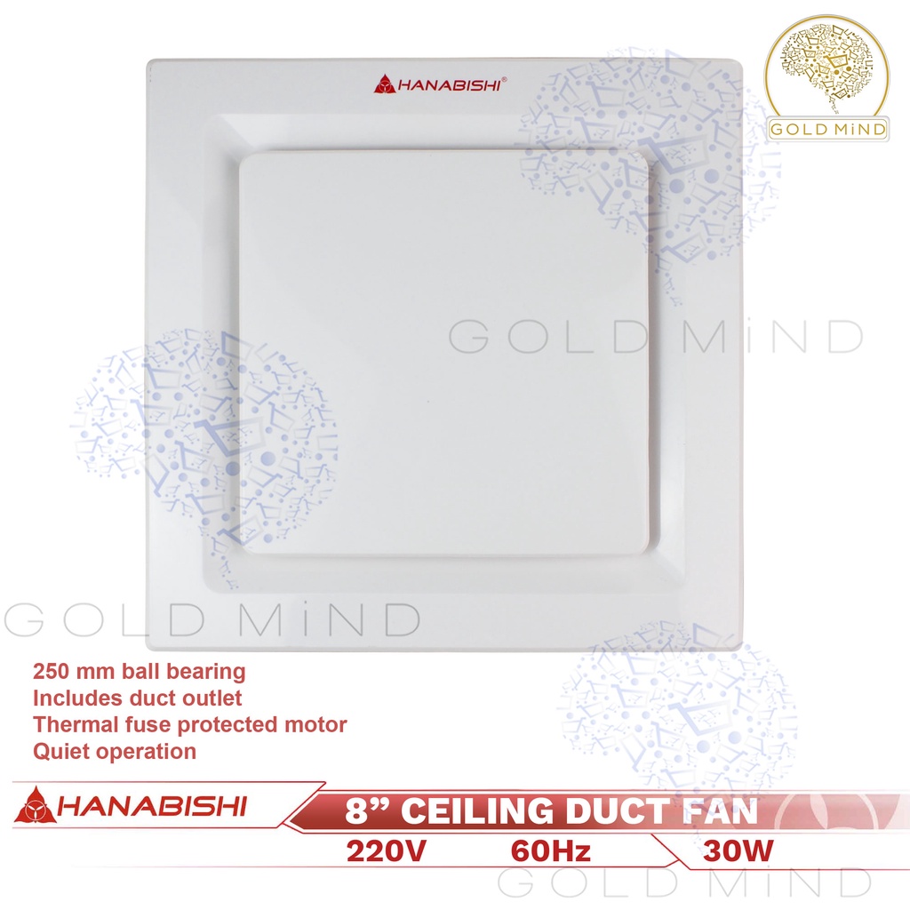Hanabishi Ceiling Duct Fan 8" 30W Shopee Philippines