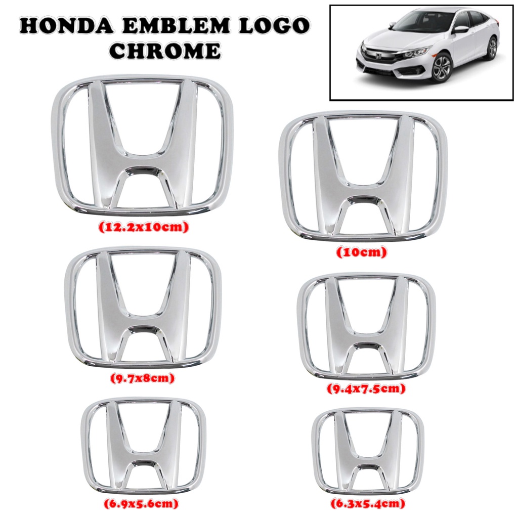 COS HONDA Car Logo Emblem Car Front Grille Emblem Logo Rear Trunk Badge