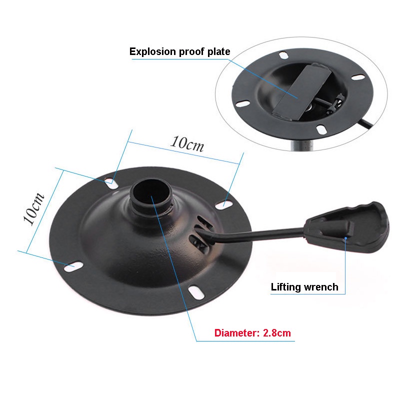 Office Chair Parts Seat Plate Replacement Bottom Control Height Trigger Controller Game Chair