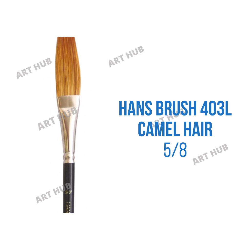 HANS Camel Brush 403L BIG SIZES (Paint Hair Brushes, Natural Bristles Artists Painting) by