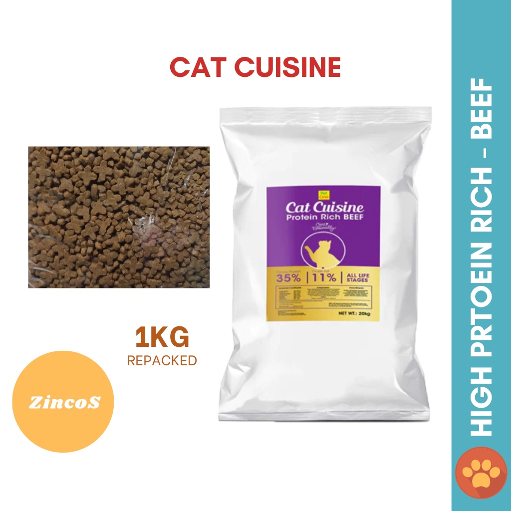 Pet One Cat Cuisine Protein Rich Beef Repack Shopee Philippines