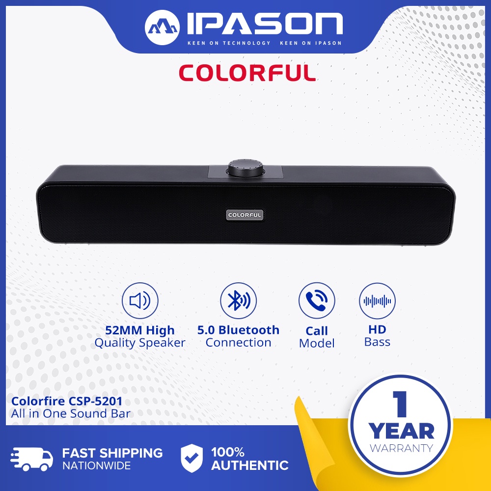 Colorfire CSP5201 HiFI Allinone Desktop Soundbar Speaker / CSP5204