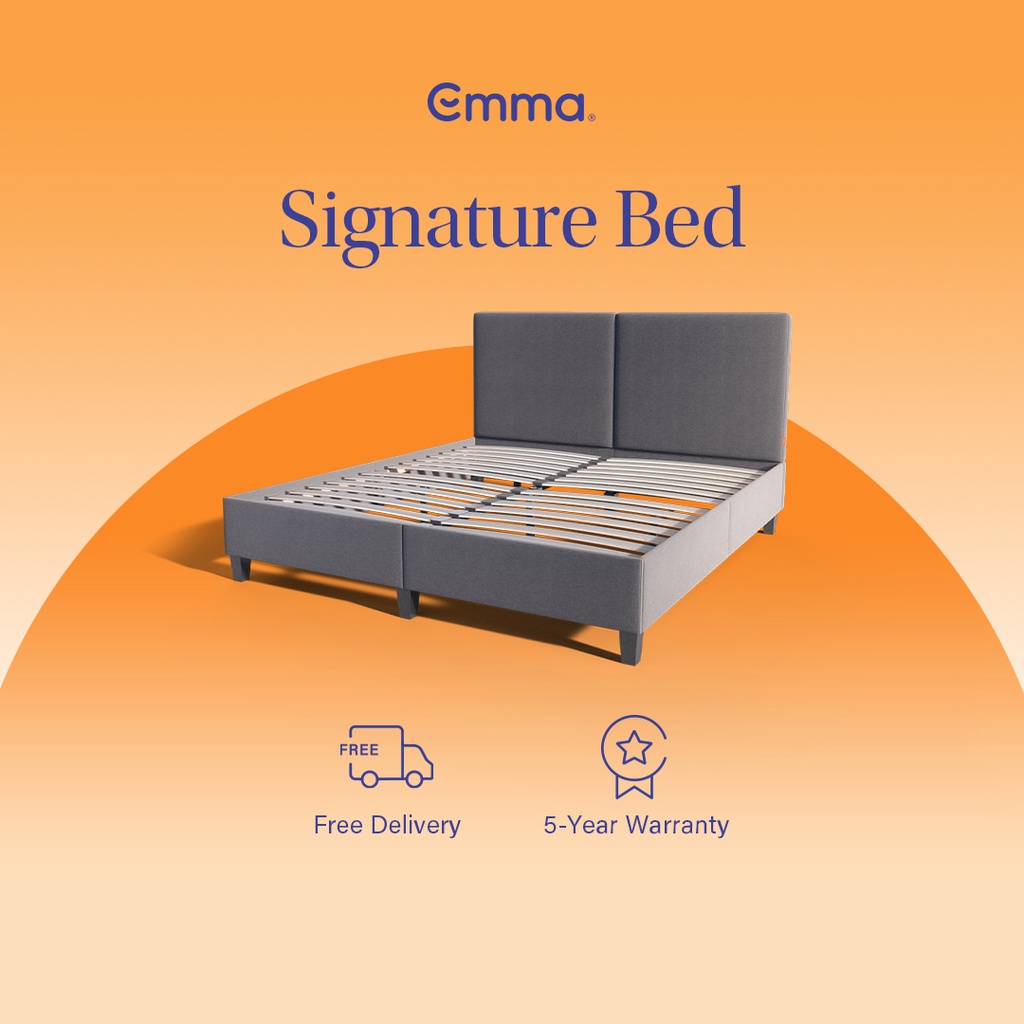 Emma Signature Bed Upholstered, Minimalistic, Classic Emma Sleep