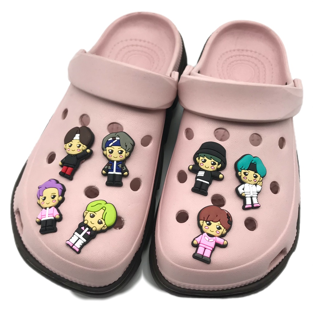 7 Pieces Seven Brothers Series jibbitz Crocodile Cartoon Hole Shoes