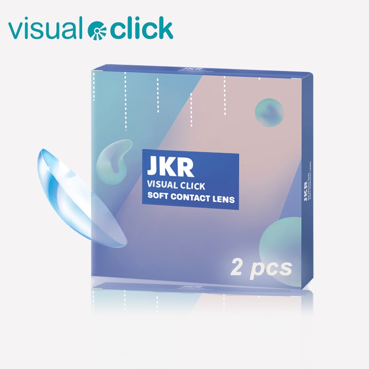 Visual Click Transparent Contact Lens Clear lenses Diopter Vision