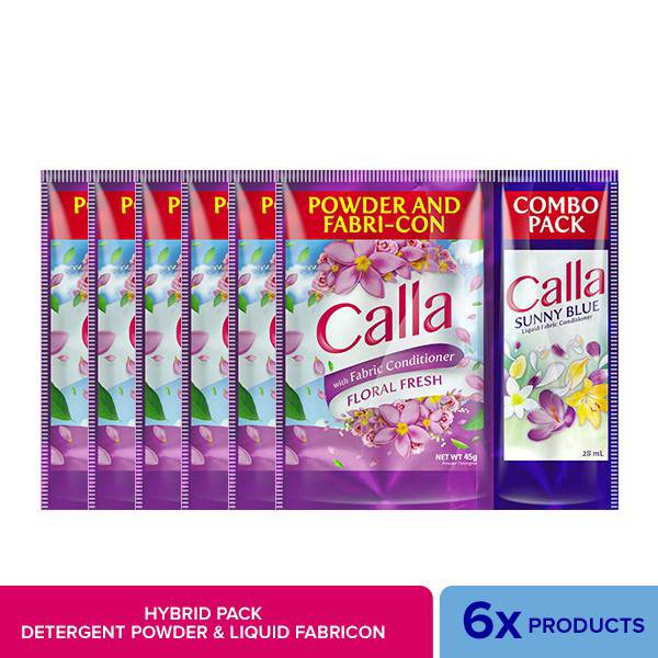 Calla Detergent Powder and FabriCon Combo Pack (Set of 6) Shopee Philippines