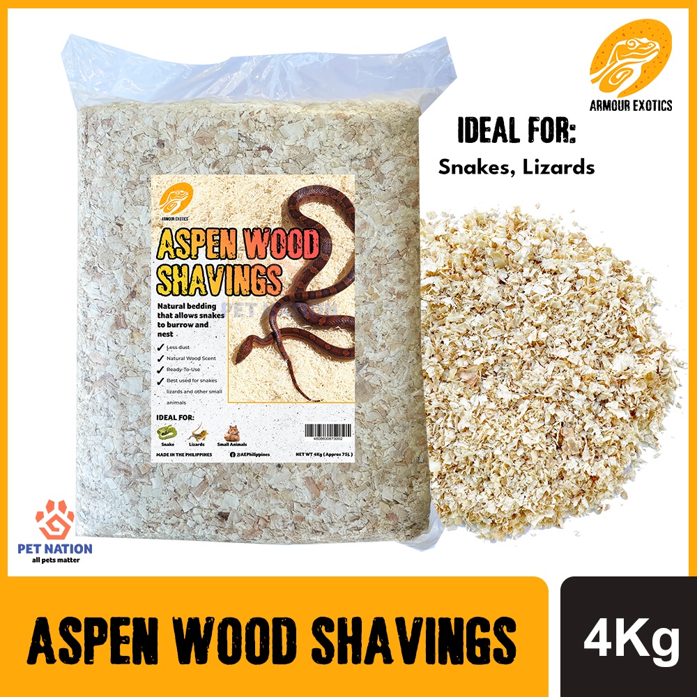 Armour Exotics Aspen Wood Shavings 3.5L/350g Snake Bedding Hamster
