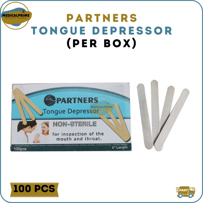 Partners Tongue Depressor Non Sterile (SOLD PER BOX Shopee Philippines