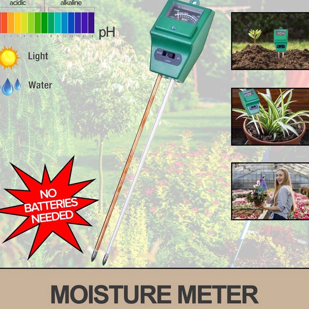 SIAPY'S 3in1 Soil Professional Tester Meter PH Meter Analyzer Flower