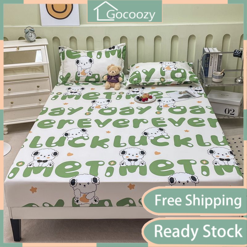 Cartoon bedsheet set single sheets 3 in 1 with comforter King Queen
