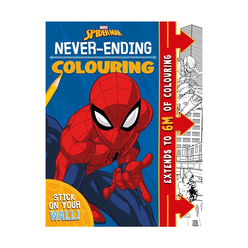 Marvel Spiderman Colouring Book For KidsTo Color With Never Ending 6