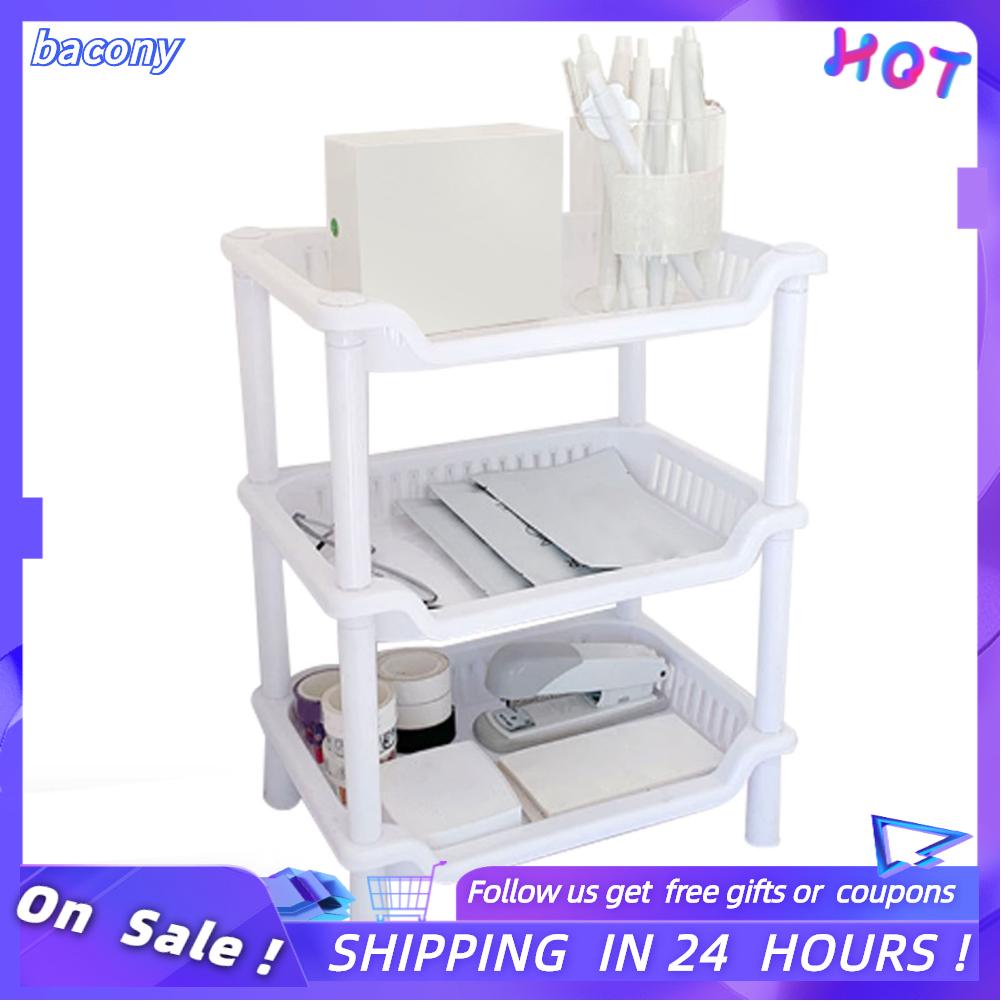 Bacony 3 Tier Bathroom Countertop Organizer Detachable Multifunctional