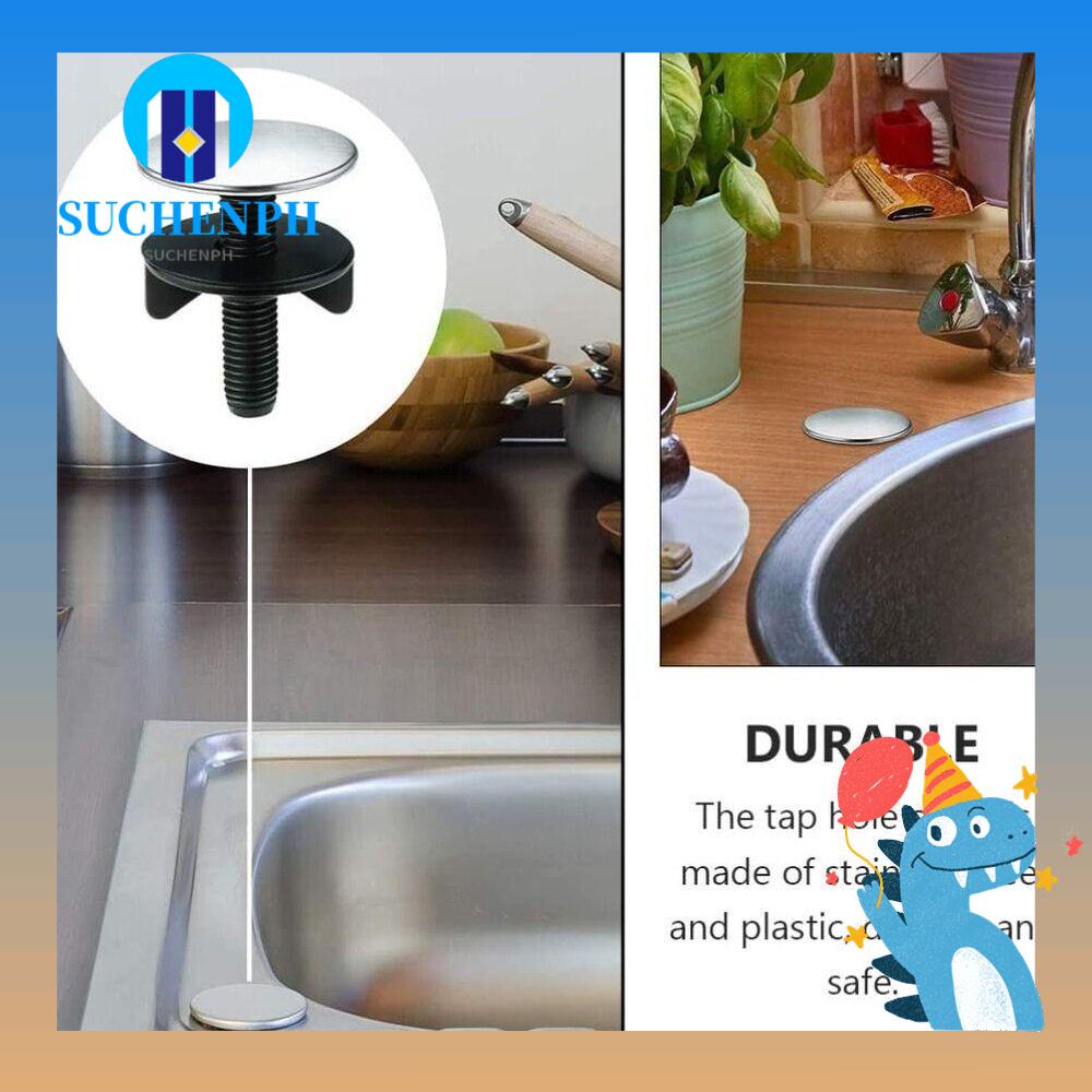 SUCHENPH Faucet Hole Cover, Stainless Steel Stopper Sink Tap Hole