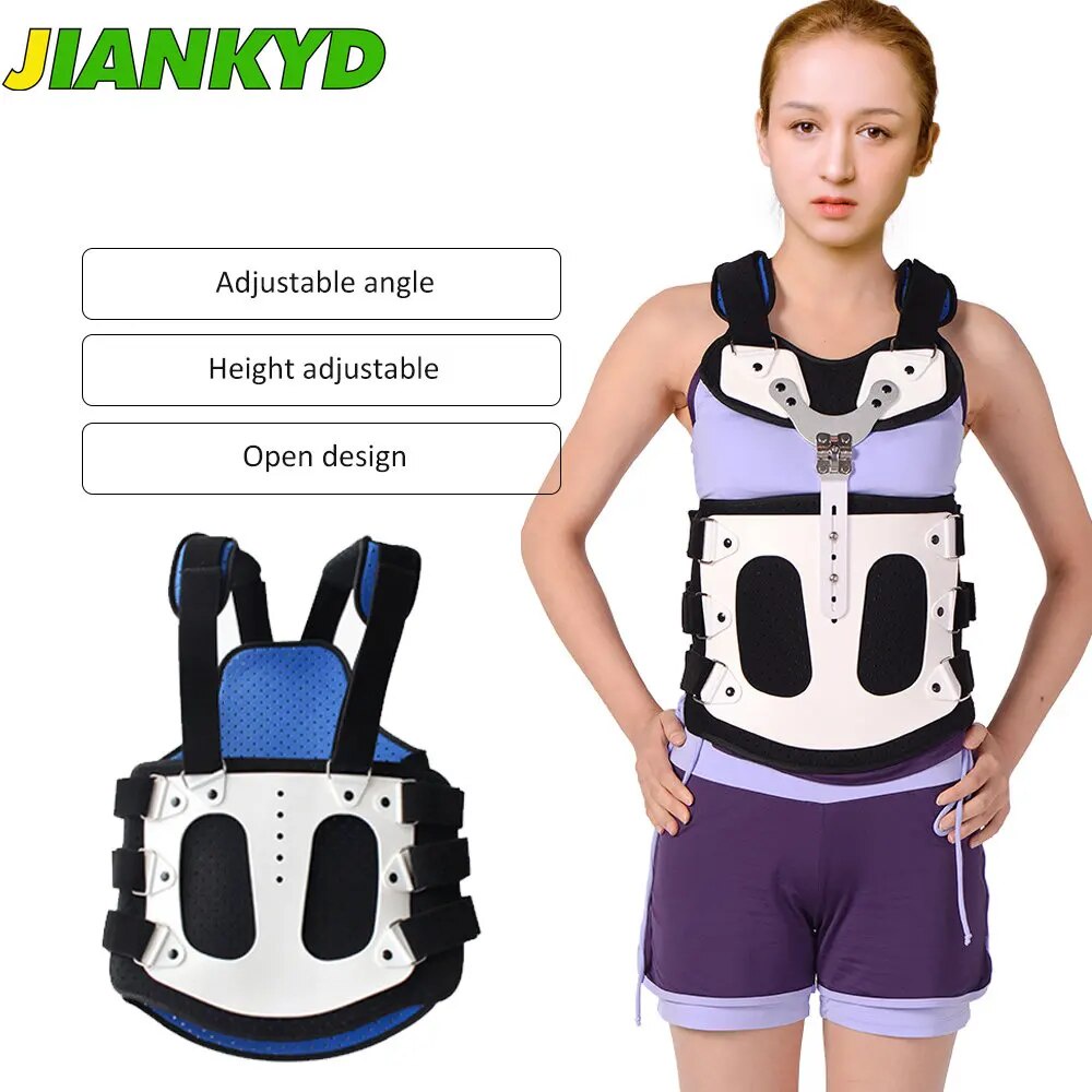 TLSO Thoracolumbar Fixed Spinal Adjustable Back Brace for Kyphosis