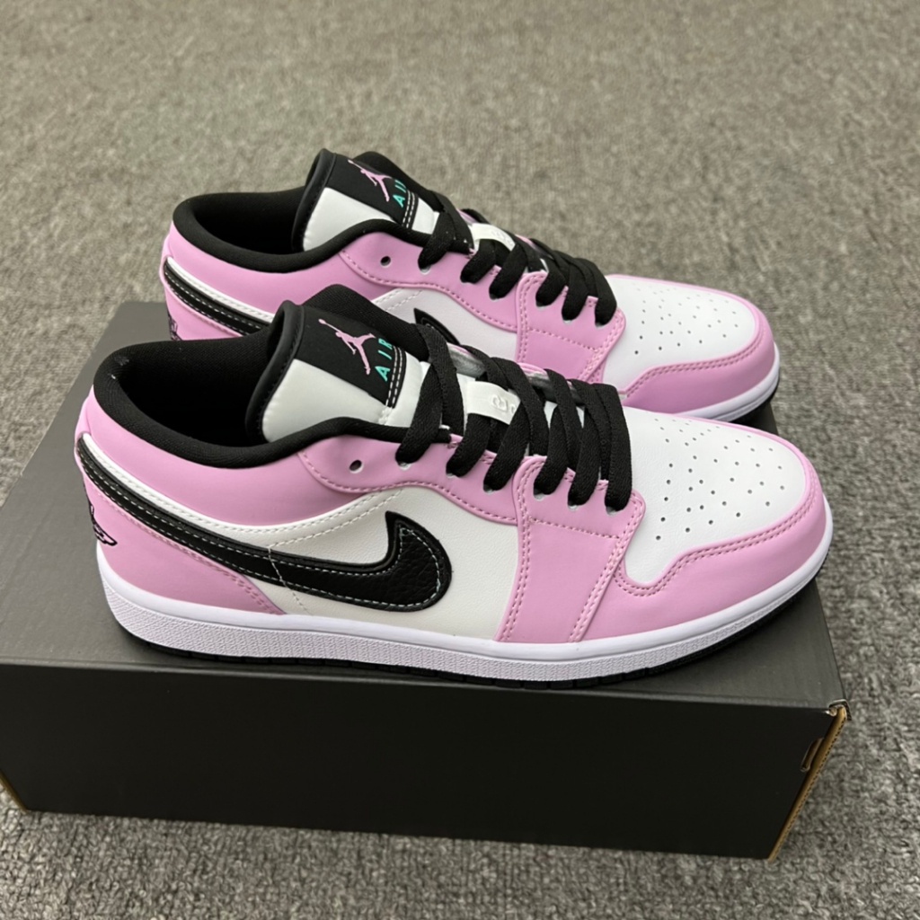 [Physical photos]UA Air Jordan 1 Low “White Purple Black” Basketball Shoes For Men Sneakers For