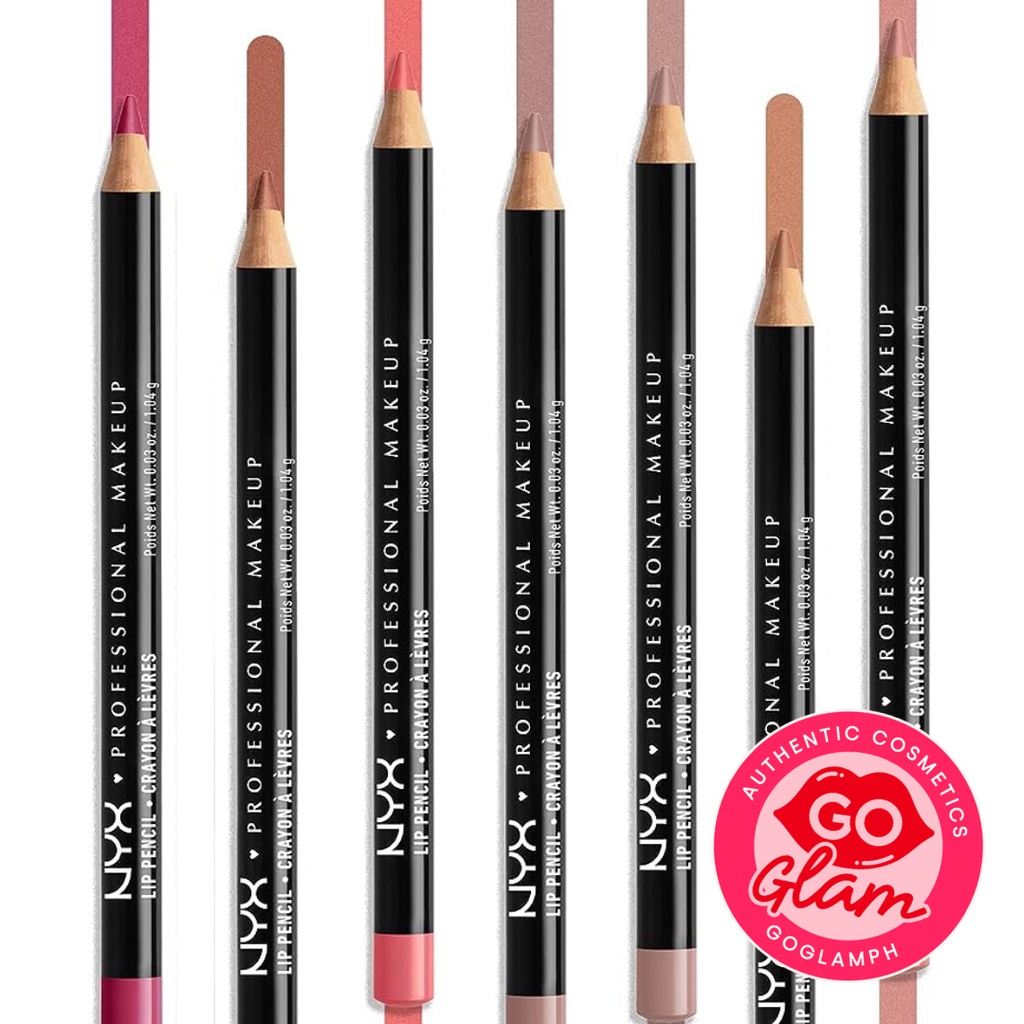 NYX Longwear Slim Lip Pencil - Authentic Lipstick Liner in Nude Pink Beige Truffle Natural