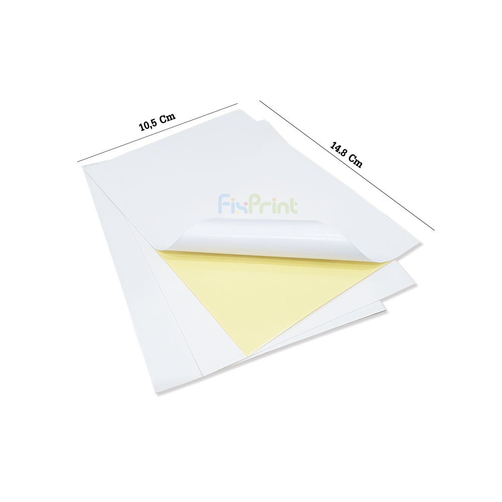 Hvs A6 Sticker Paper Contains 100 Sheets, 10.5cm x 14.8cm Label Sticker