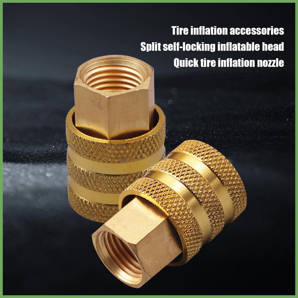 Tire Inflator Nozzle Nozzle Hose Adapter Inflator Adapter Coupler Quick Inflation Connector Tire