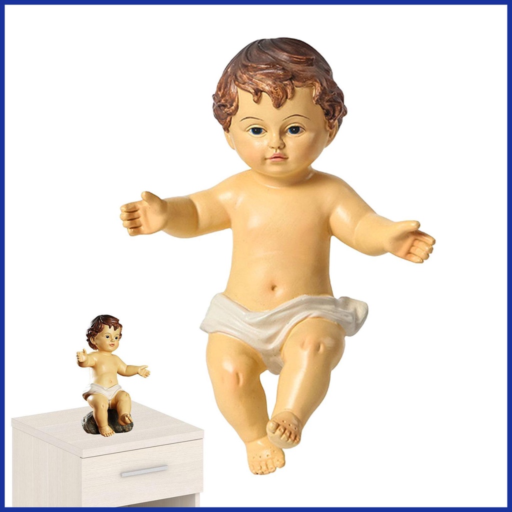 Nativity Jesus Figurine Jesus Statue for Church Christian Infant Jesus