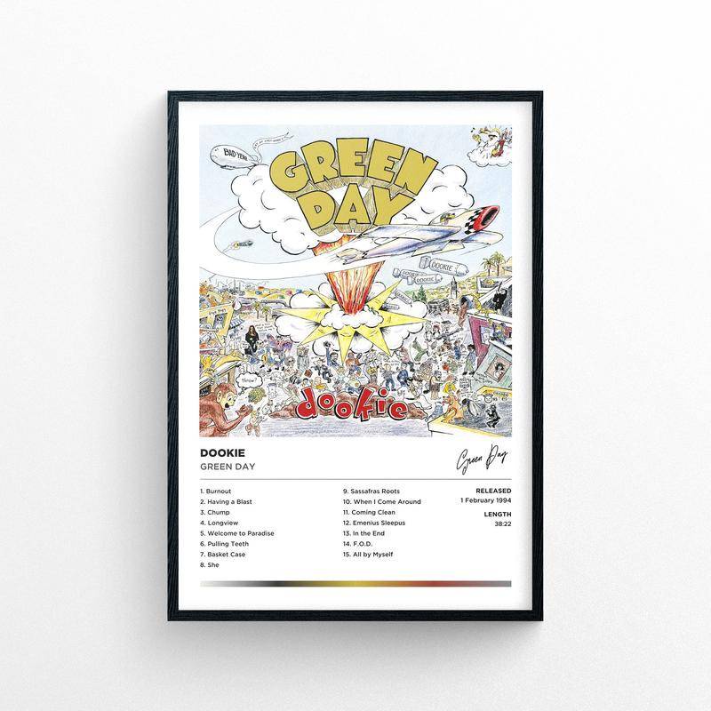 Green Day Dookie Unframed Poster Print Polaroid Style Music Album Cover Artwork Shopee