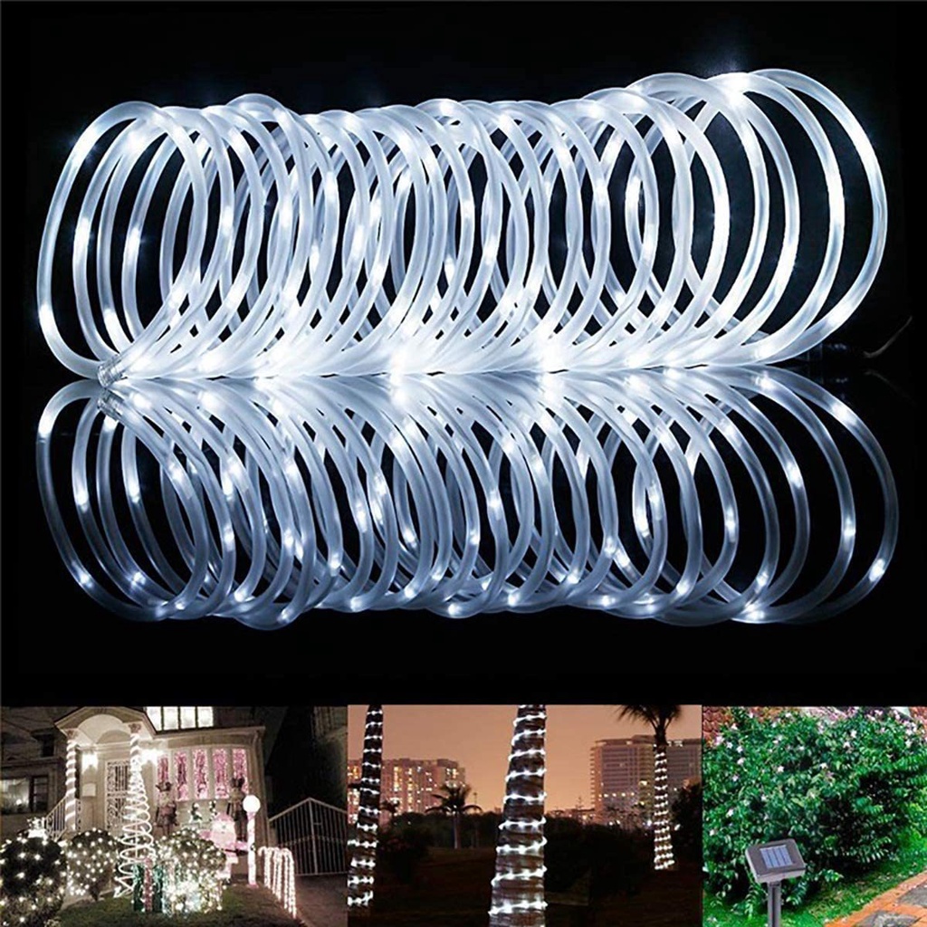 7m 12M 22M 32M LED Solar Copper Wire Tube Light Outdoor Waterproof