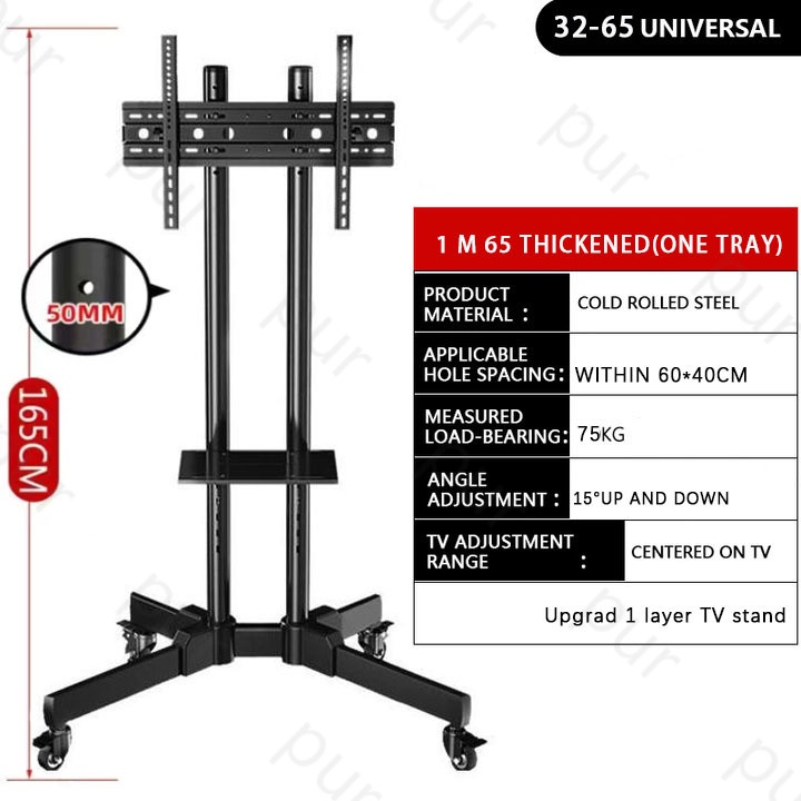 3265 Inch TV Stand with Bracket Free Standing Adjustable Universal