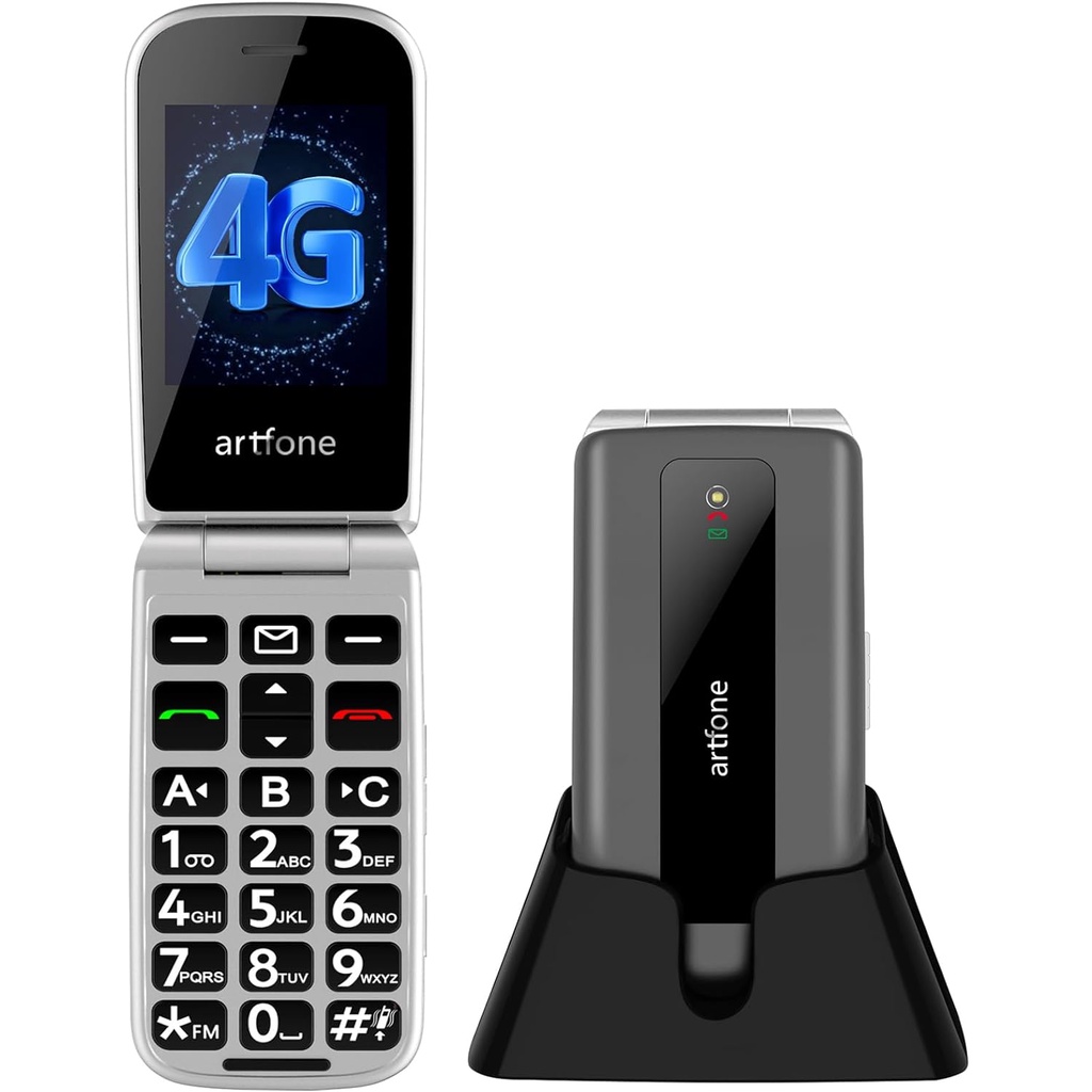 artfone F30 4G Senior Flip Mobile Phone for Older People,Basic Big