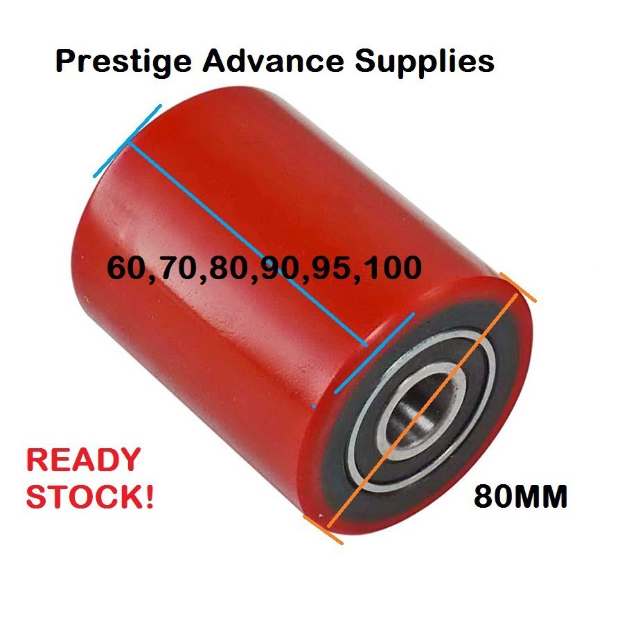 Quality Pallet Truck Load PU Wheel C/W Ball Bearing DIY Many Size