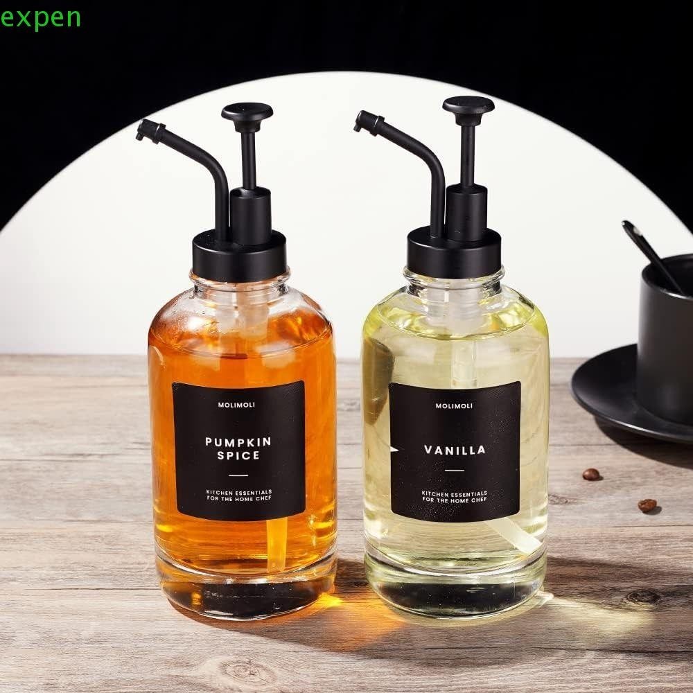 EXPEN 16 Oz Coffee Syrup Dispenser, Upgraded Pump Precise Dispensing