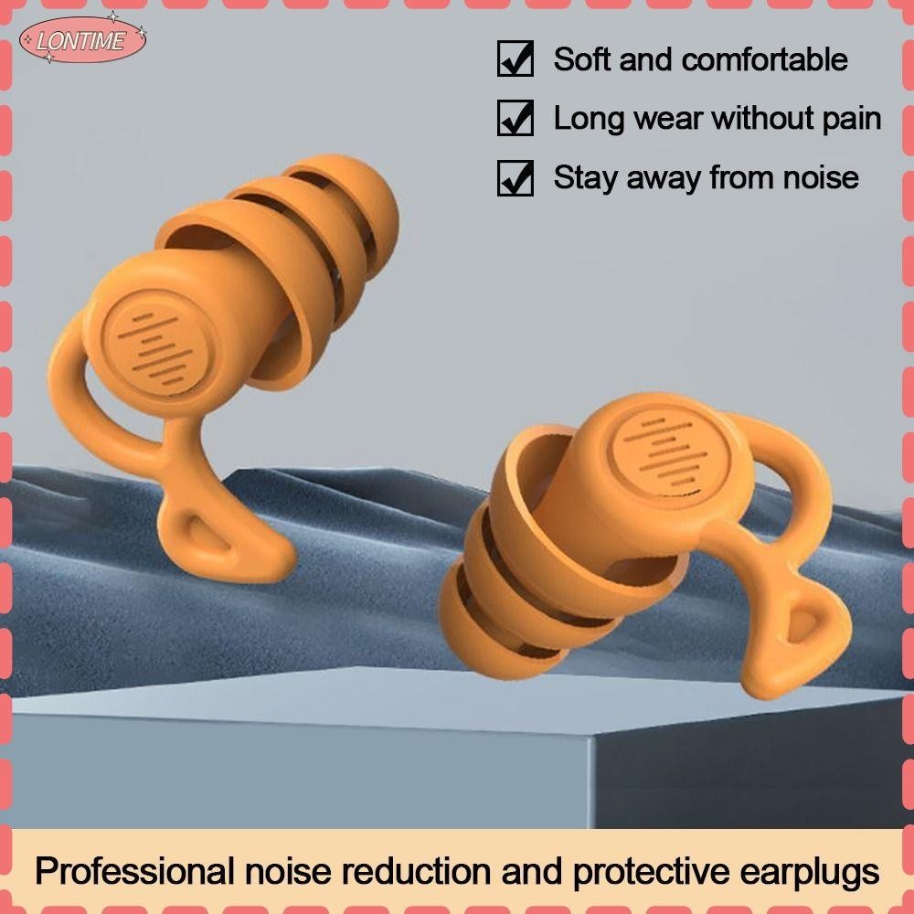 LONTIME STORE Sleeping Ear Plugs, Silicone Waterproof Soundproof
