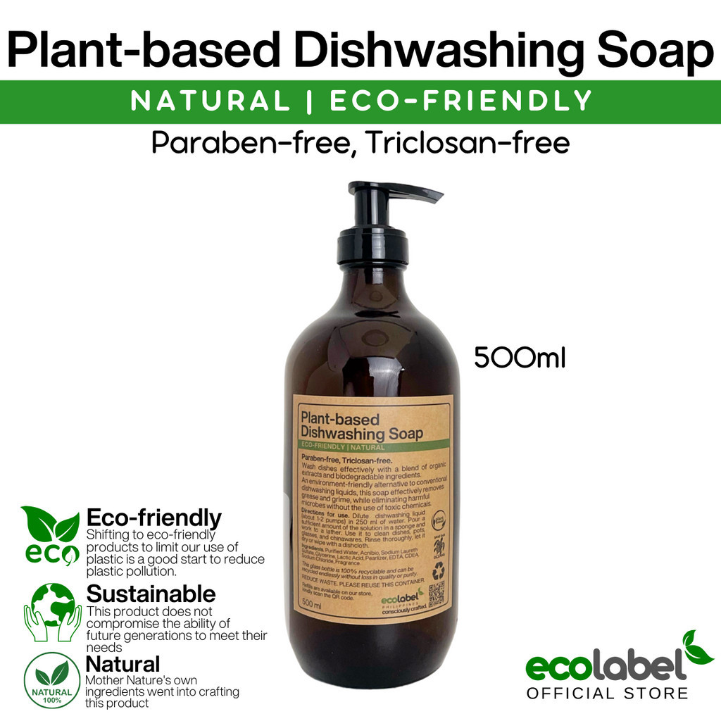 Ecofriendly Plantbased Dishwashing Liquid Soap 500ml 100