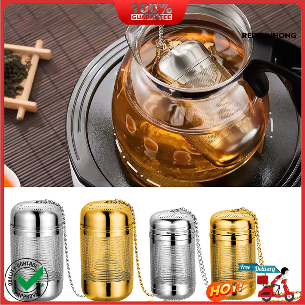 COD Stainless Steel Tea Infuser Strainer Fine Mesh Tea Ball Steeper for