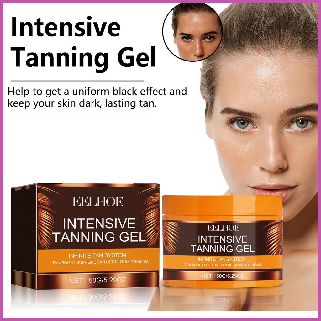 Intensive Tanning Gel 150g Dark Brown Tanning Gel Tan Accelerator for