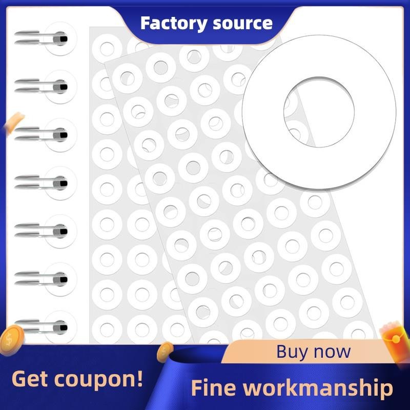 SelfAdhesive White Hole Reinforcement Stickers,1/4In Diameter Hole