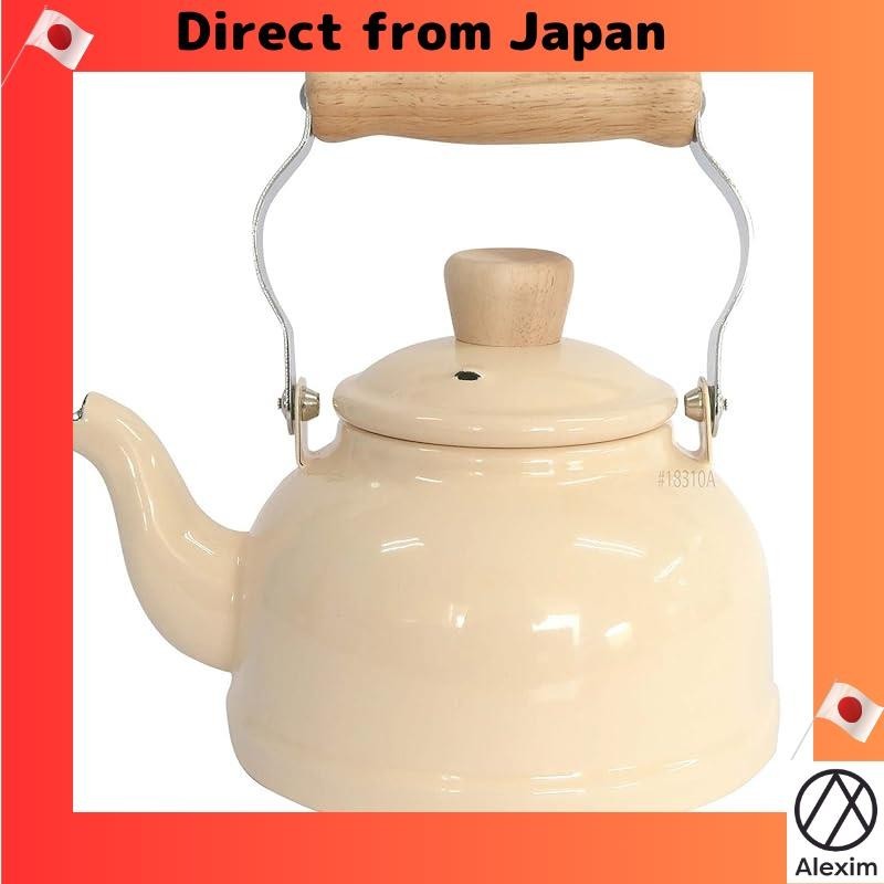 [Direct from Japan]Fuji Horo Enamel Coated Kettle 1.6L IH Compatible