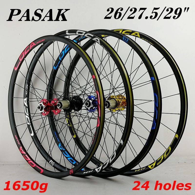 Pasak Bicycle Wheel 4 Bearing Disc Brake 26/27.5/29Inch 700C Mountain