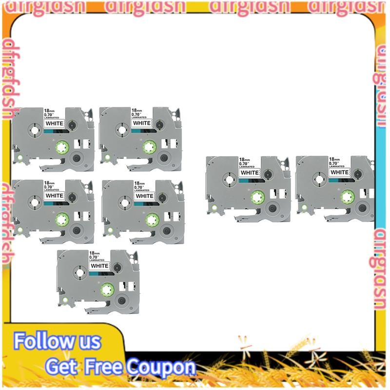 【D&F】18mm TZC Label Ribbon Label Printing Paper for Brother Labeling