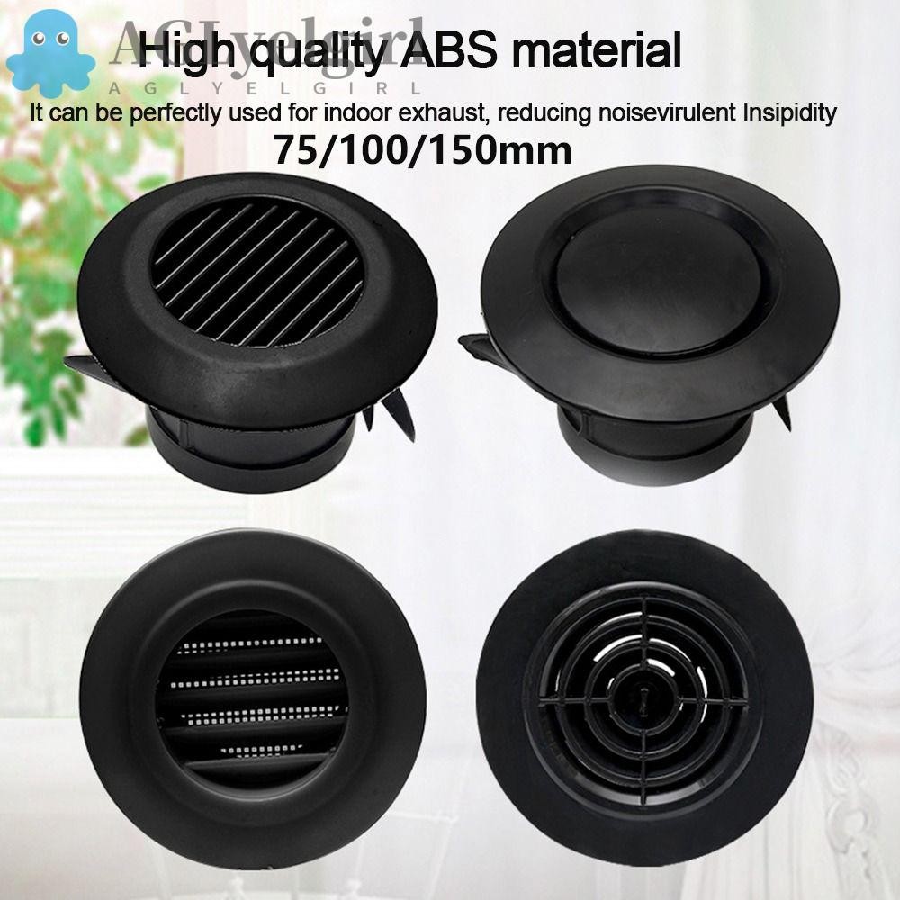 AGLYELGIRL 75/100/150mm Ducting Ventilation Grilles Round Extract Valve
