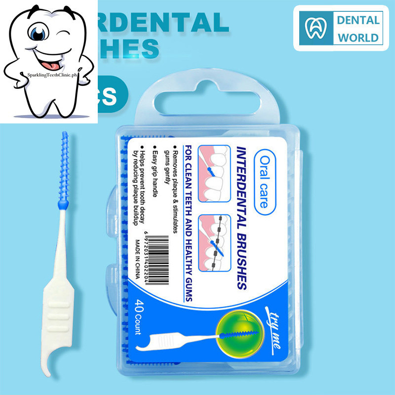 40pcs ortho brush Interdental Brushes Dental Toothpicks Brush Between