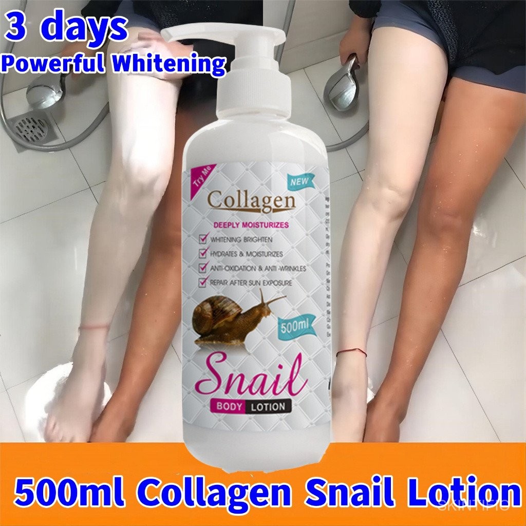 500G Snail Collagen with Glutathione Spf 100 PA+++ Body Lotion 500ML
