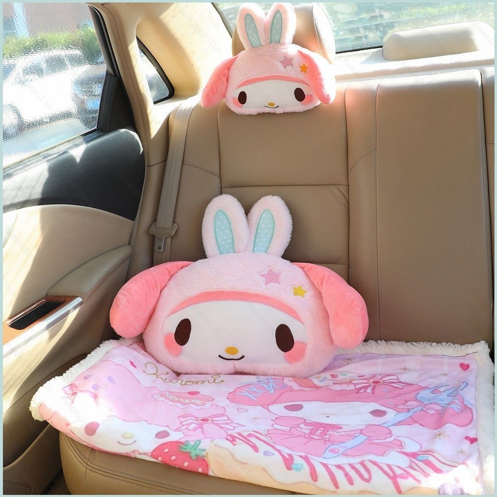 LJ Sanrio Kuromi My Melody Cartoon Car Pillow Car Neck Pillow Car